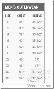 凯尼斯·柯尔 Kenneth Cole尺码对照表，Kenneth Cole衣服、Kenneth Cole鞋子尺码对照表-图片14