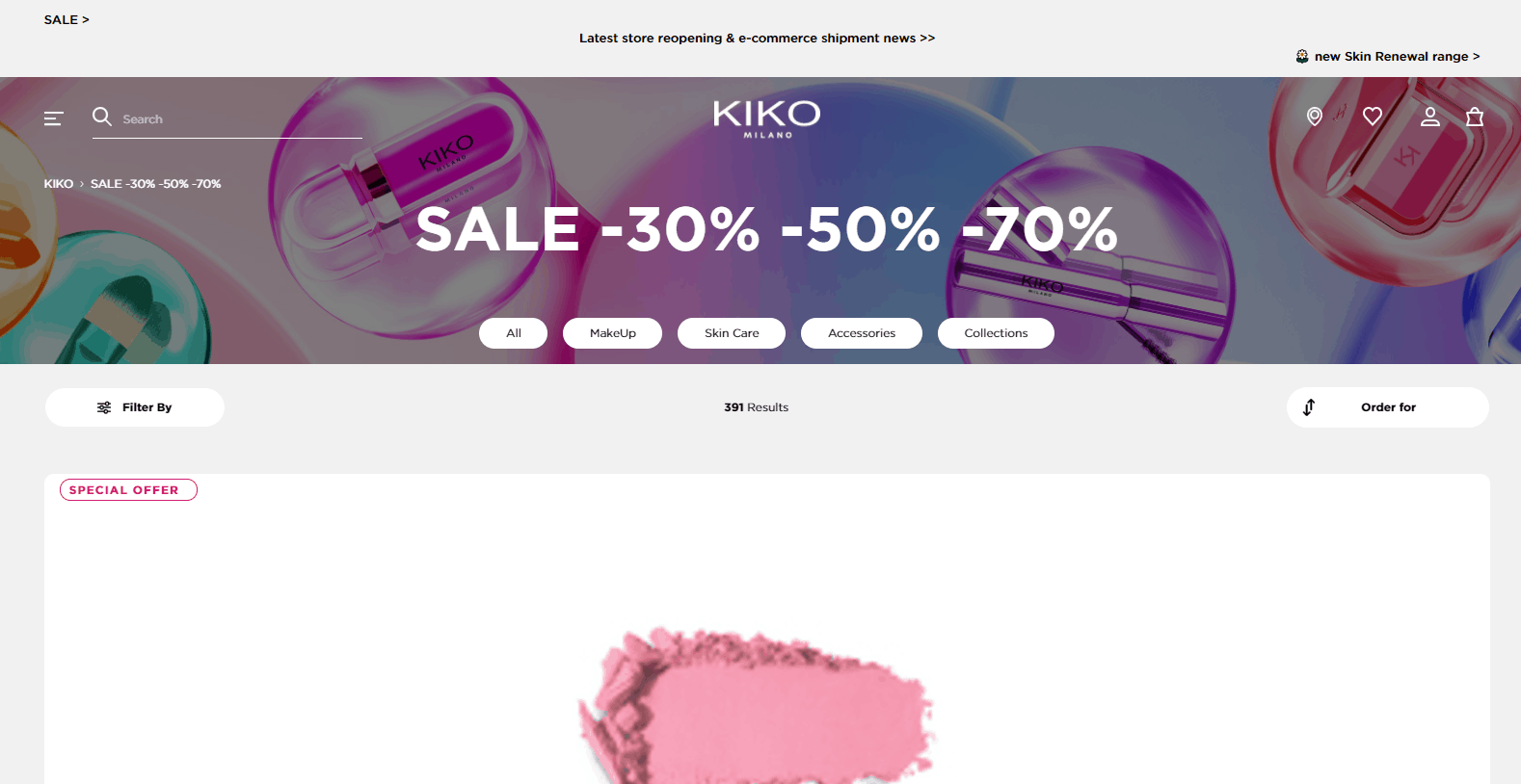 Kiko优惠码2024 kiko美国官网精选限定美妆产品低至3折促销美国免邮