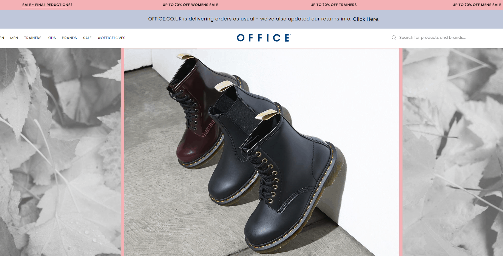 Office Shoes優惠代碼2022-office現有精選鞋款低至3折促銷滿額免郵