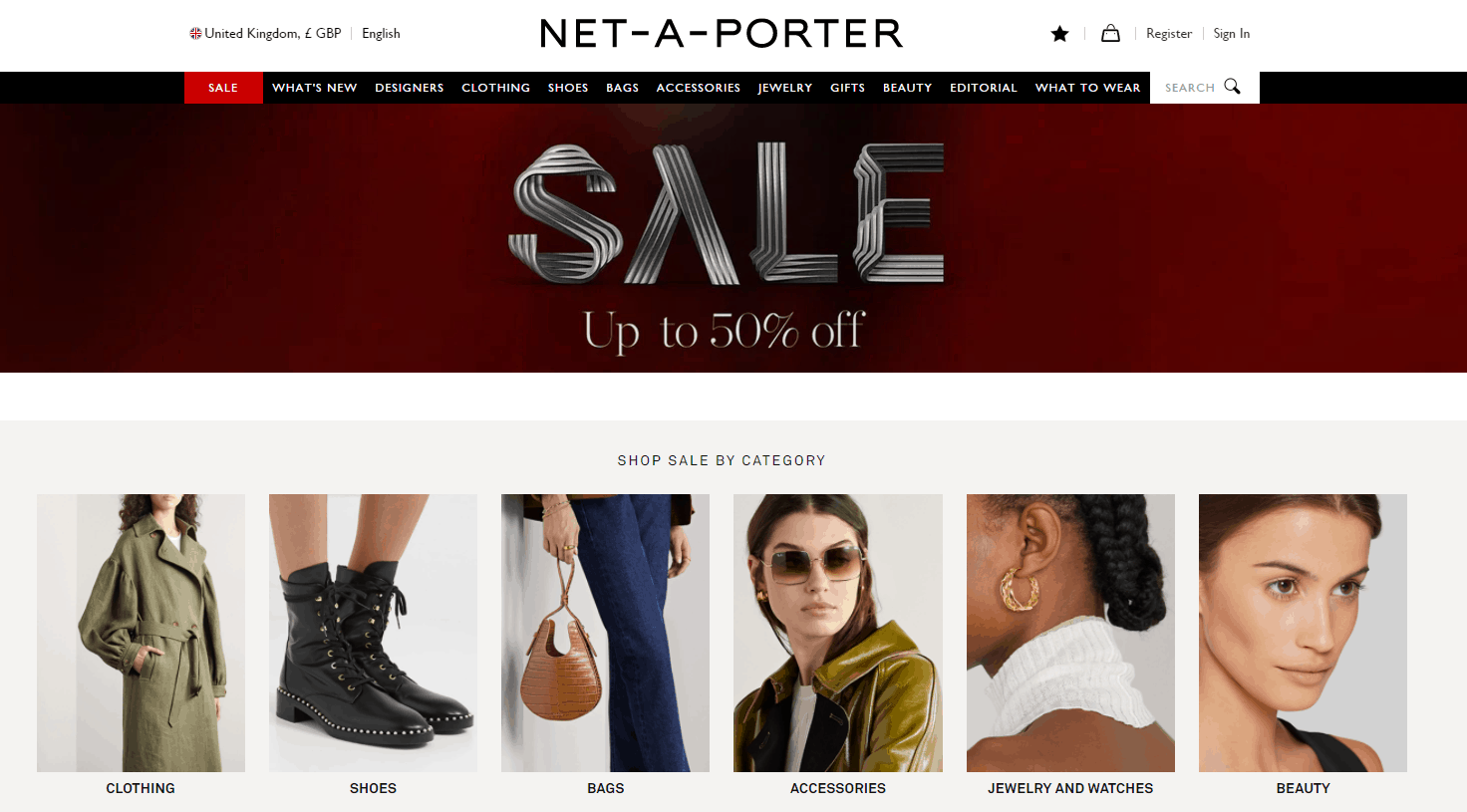 NET-A-PORTER优惠码2024 net a porter英国站年末大促低至5折促销好价收Gucci、Fendi墨镜