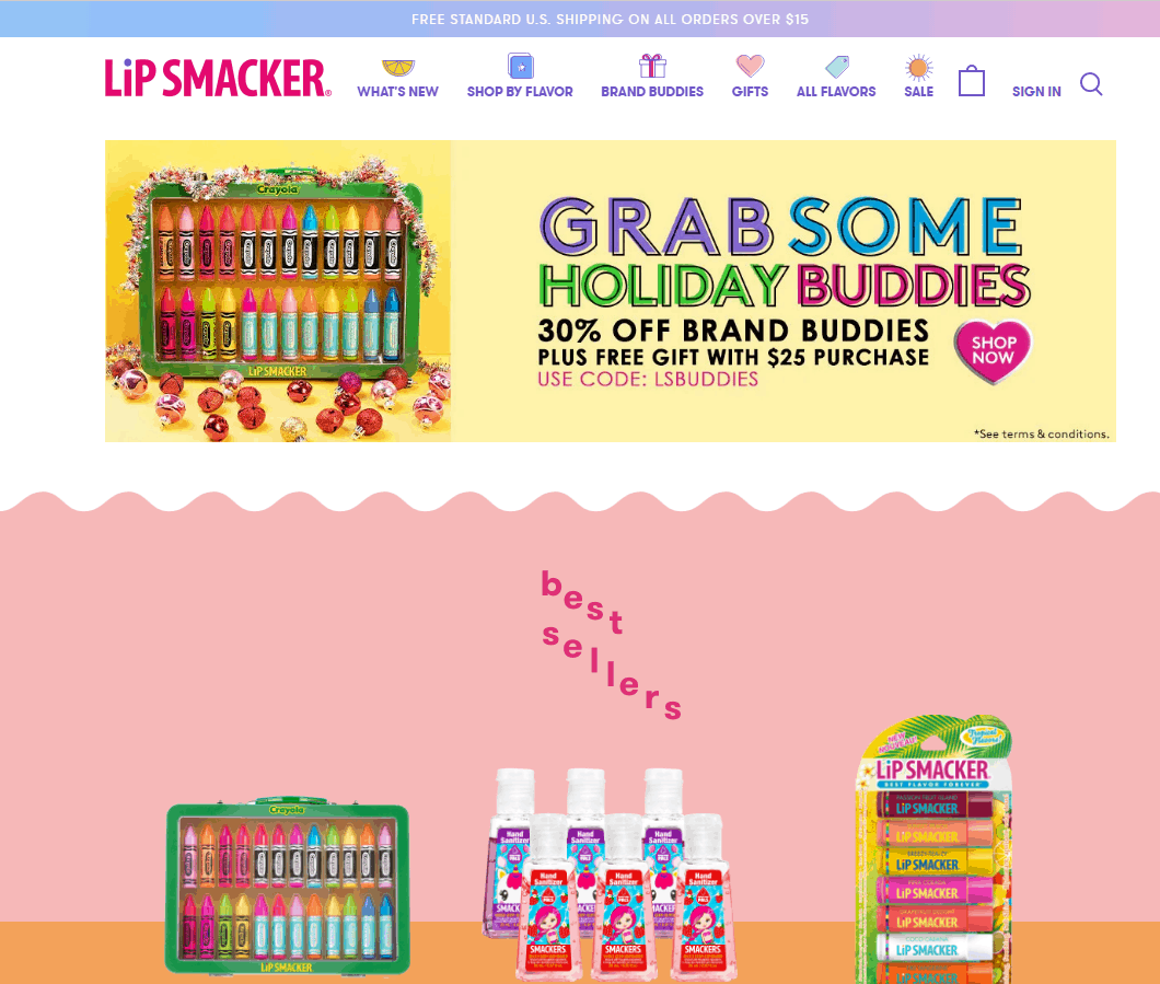 Lip Smacker优惠码2024 lipsmacker美国官网现有精选唇膏额外7折促销满送唇膏