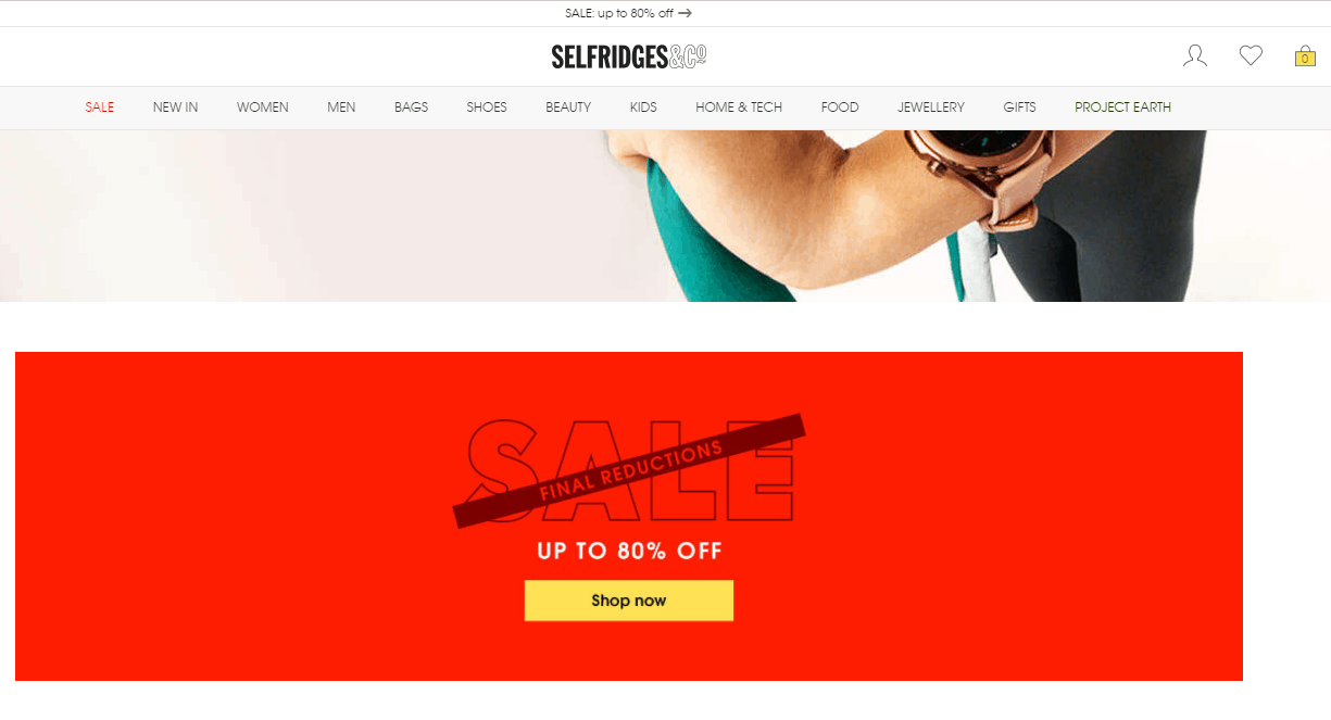 Selfridges优惠码2024 塞尔福里奇百货公司英国官网季末大促全场时尚品牌低至2折促销倒计时3天