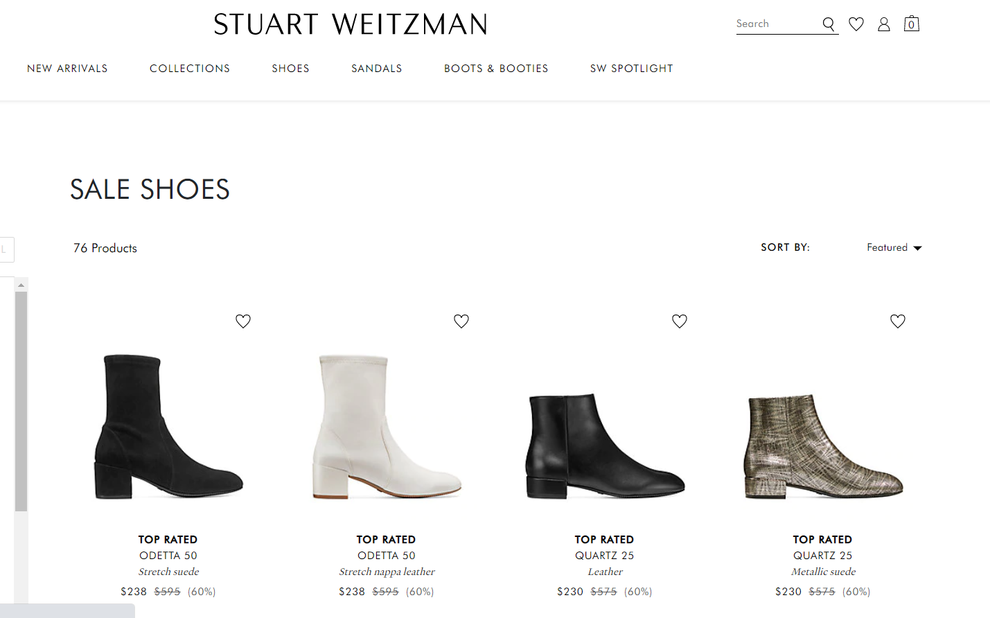 Stuart Weitzman优惠码2024 SW美国官网精选鞋履低至4折+额外8.5折促销美境免邮
