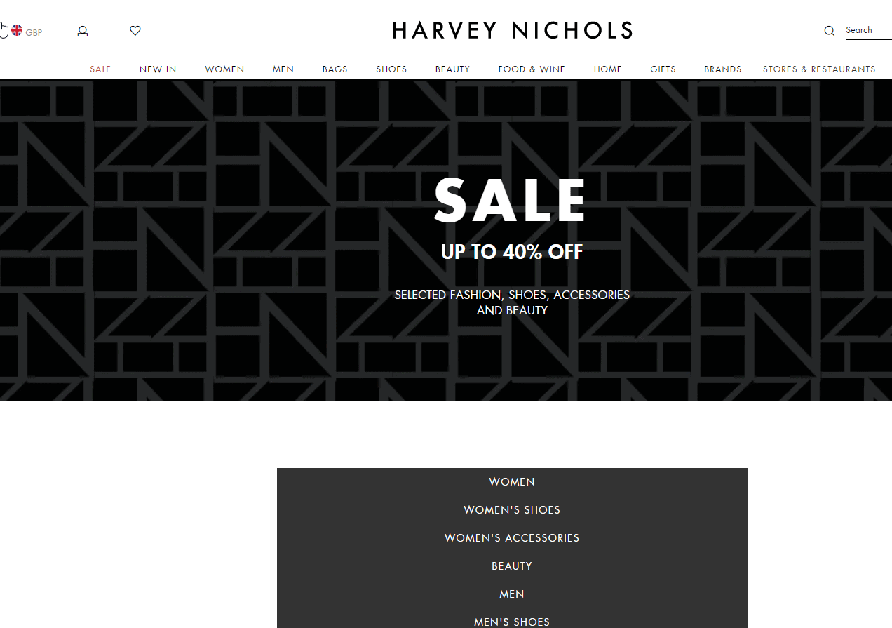 Harvey Nichols优惠码2024 harveynichols官网年中大促时尚鞋服低至6折满额免邮
